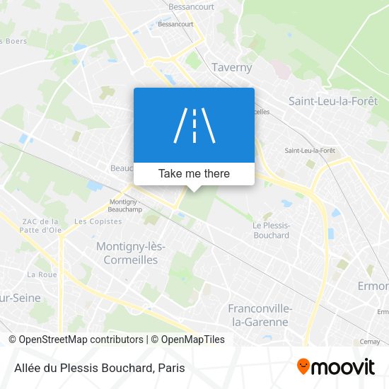 Allée du Plessis Bouchard map
