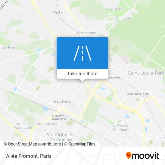 Allée Fromont map