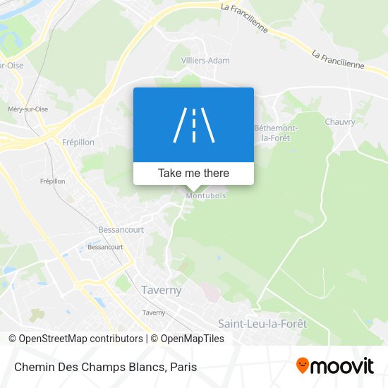Chemin Des Champs Blancs map