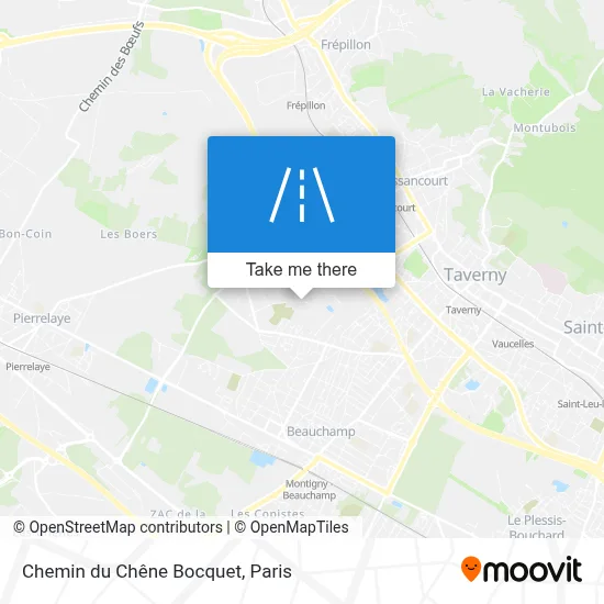 Chemin du Chêne Bocquet map