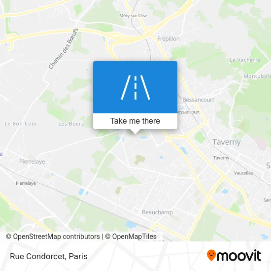 Rue Condorcet map