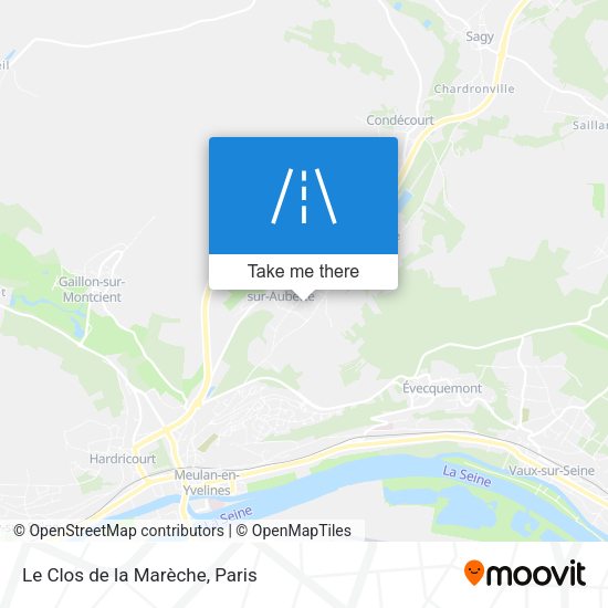 Le Clos de la Marèche map