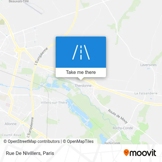 Rue De Nivillers map