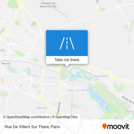 Rue De Villers Sur There map