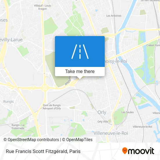 Rue Francis Scott Fitzgérald map