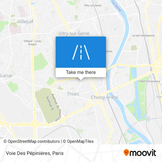 Voie Des Pépinières map