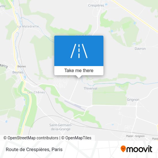 Route de Crespières map