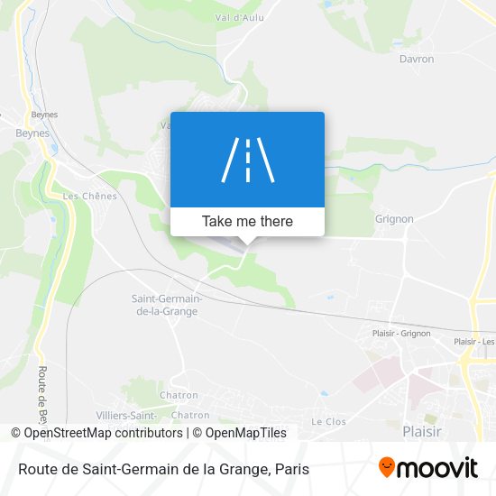 Route de Saint-Germain de la Grange map
