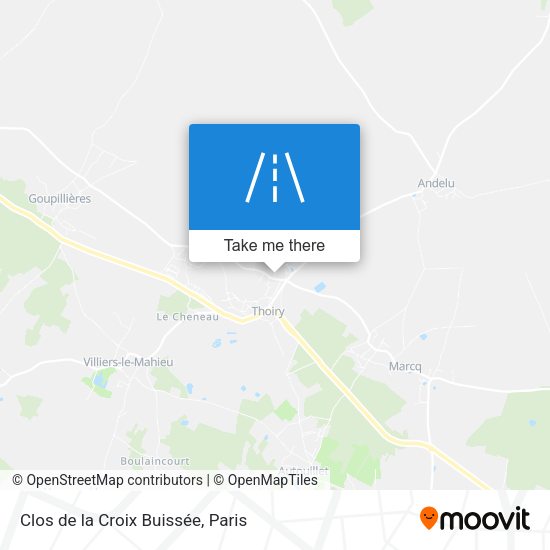 Clos de la Croix Buissée map
