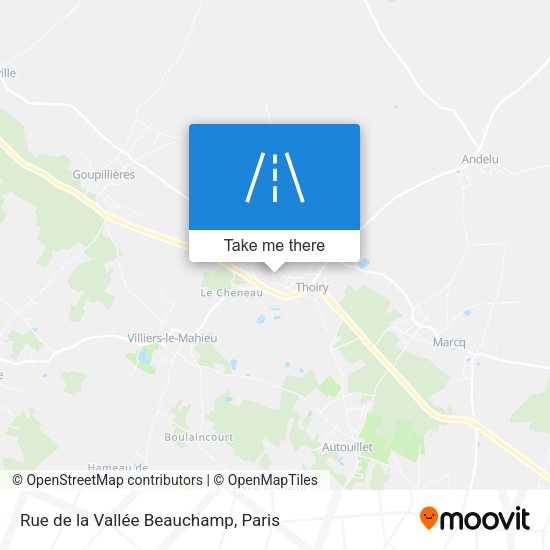 Rue de la Vallée Beauchamp map
