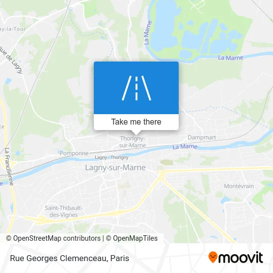 Rue Georges Clemenceau map