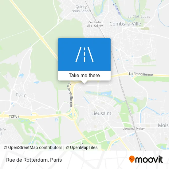Rue de Rotterdam map