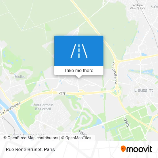 Rue René Brunet map
