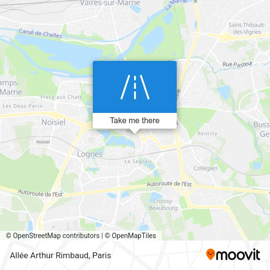 Mapa Allée Arthur Rimbaud