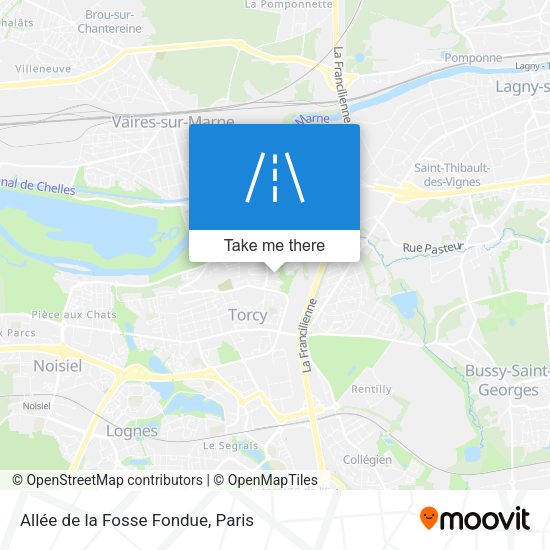 Allée de la Fosse Fondue map