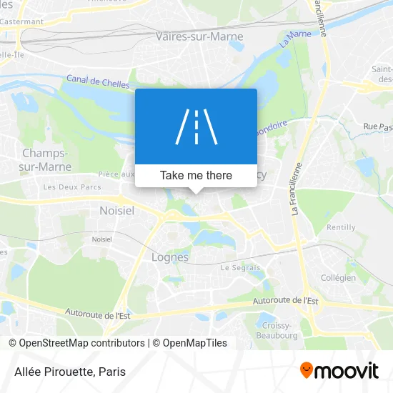 Allée Pirouette map