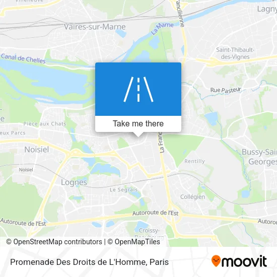 Promenade Des Droits de L'Homme map