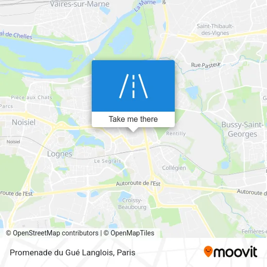 Promenade du Gué Langlois map
