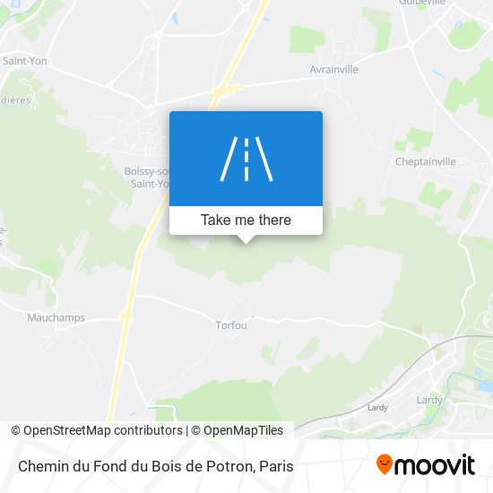 Chemin Du Fond Du Bois De Potron map