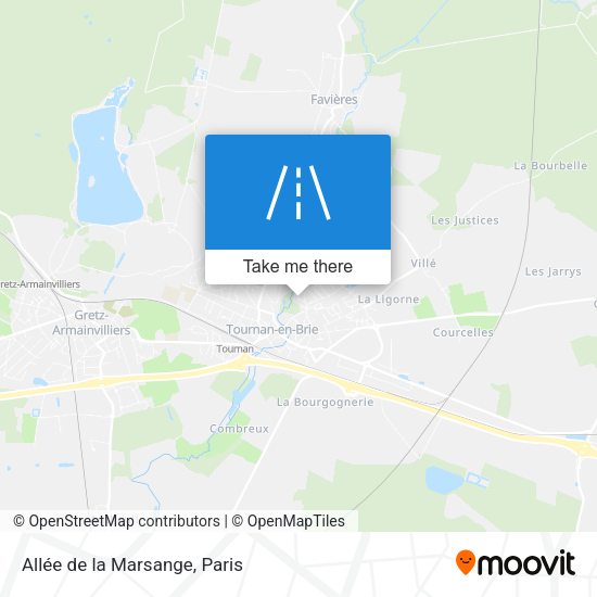 Allée de la Marsange map