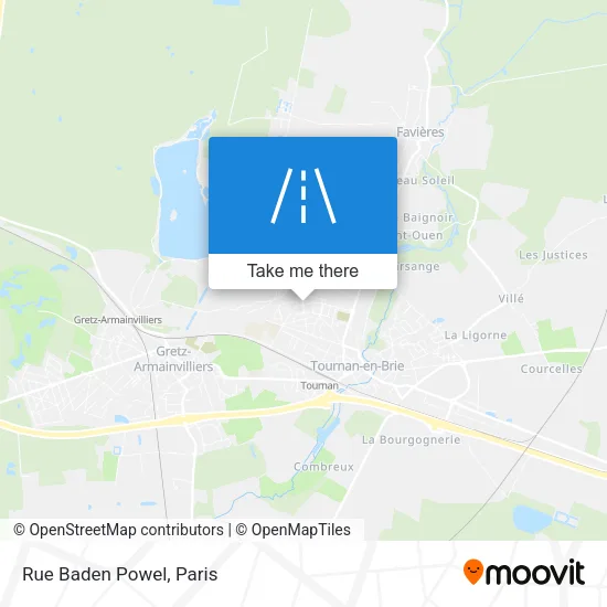 Rue Baden Powel map