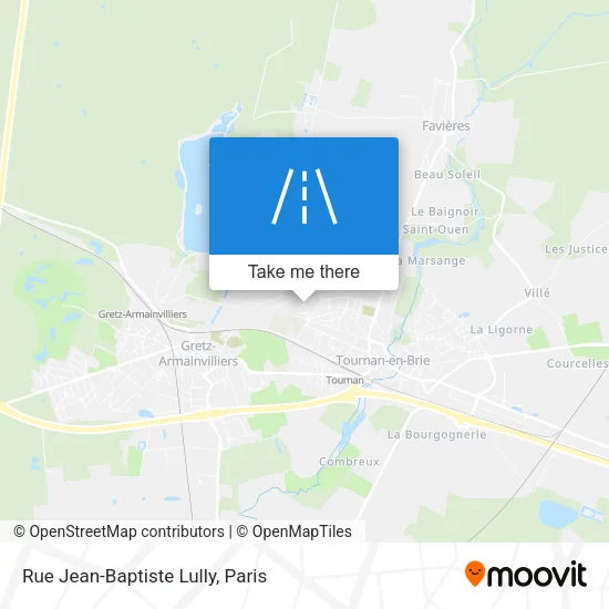 Mapa Rue Jean-Baptiste Lully