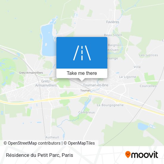 Résidence du Petit Parc map
