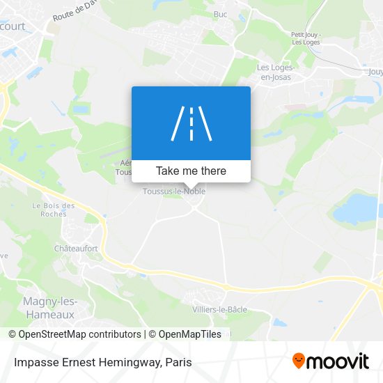 Impasse Ernest Hemingway map