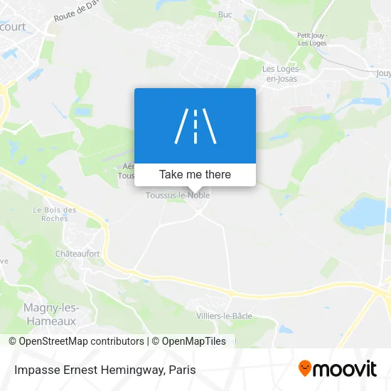 Impasse Ernest Hemingway map