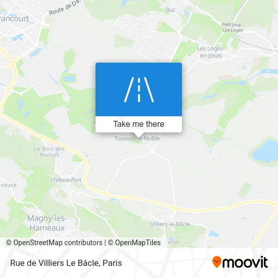 Rue de Villiers Le Bâcle map