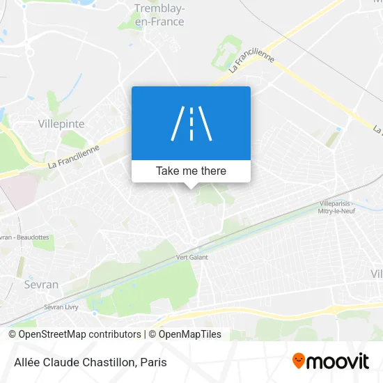 Allée Claude Chastillon map
