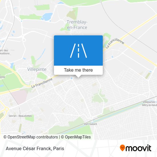 Avenue César Franck map