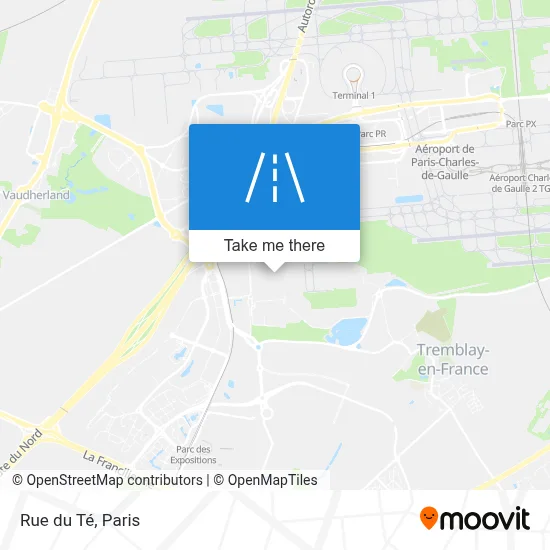 Rue du Té map