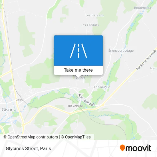 Rue Des Glycines map