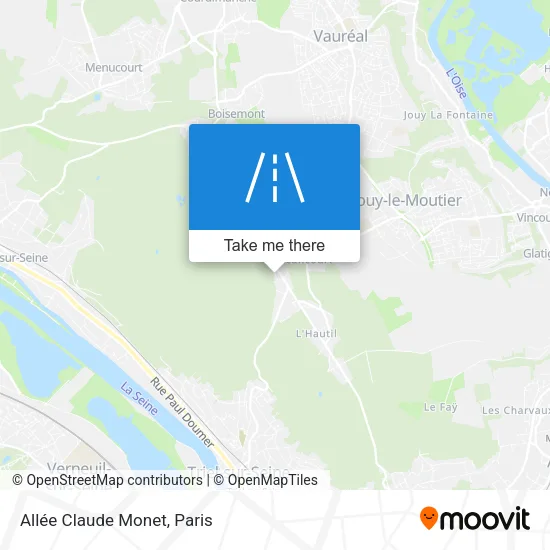 Allée Claude Monet map