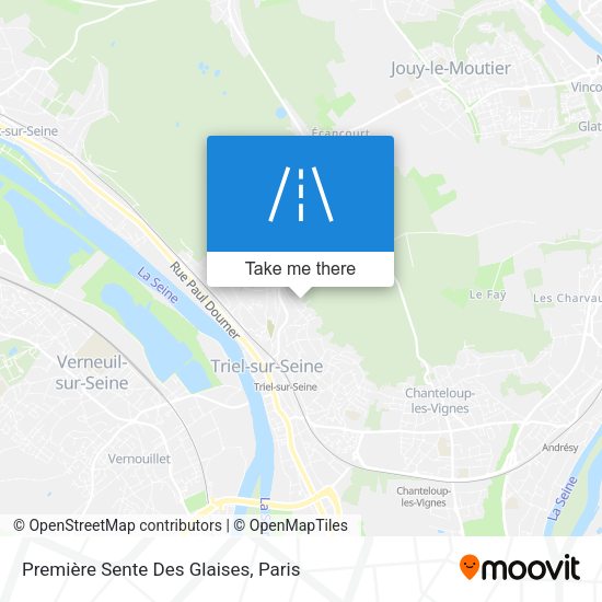 Première Sente Des Glaises map