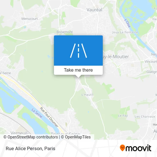 Rue Alice Person map