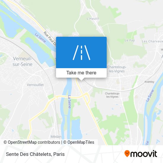 Sente Des Châtelets map
