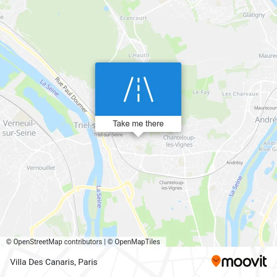 Villa Des Canaris map
