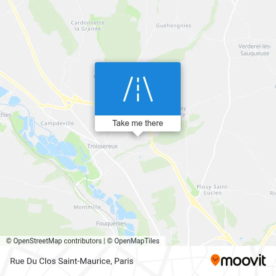 Rue Du Clos Saint-Maurice map