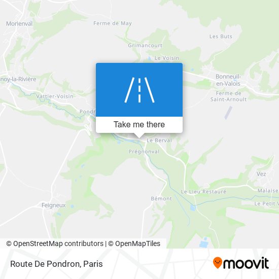 Route De Pondron map