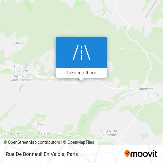 Rue De Bonneuil En Valois map