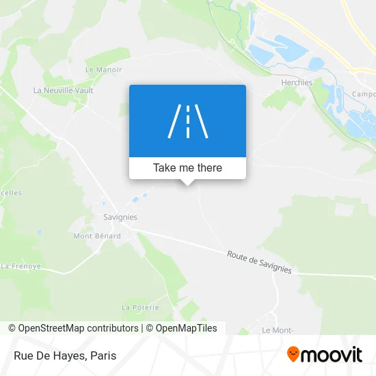Rue De Hayes map