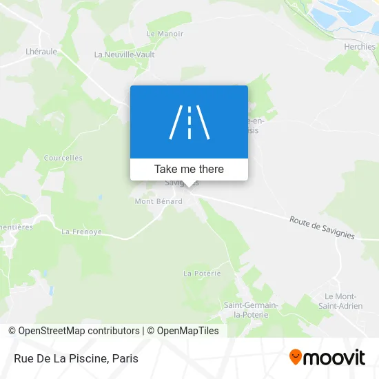 Rue De La Piscine map