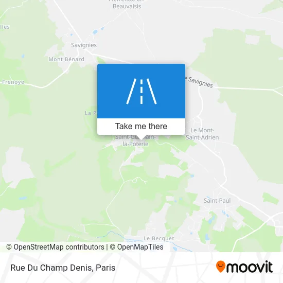 Rue Du Champ Denis map