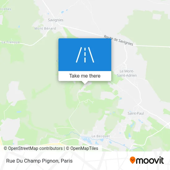 Rue Du Champ Pignon map