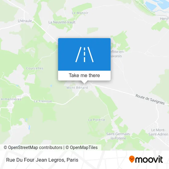 Rue Du Four Jean Legros map