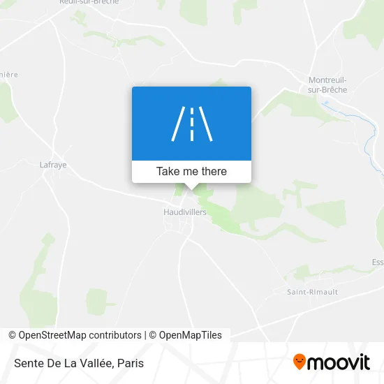 Sente De La Vallée map