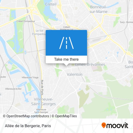Allée de la Bergerie map