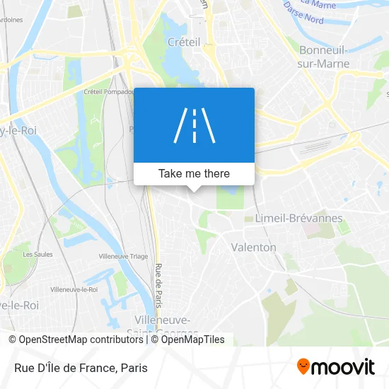 Rue D'Île de France map